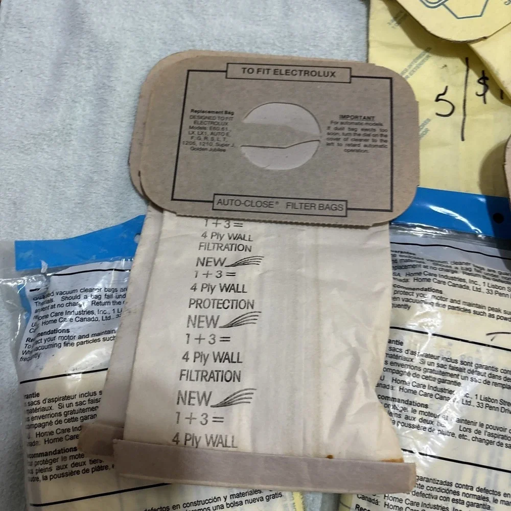 Lot‎ of  13 Bags Home Care Vacuum Bags For Electrolux Canister Tank #3020